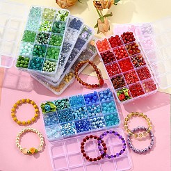 DIY Glass Beads Jewelry Making Finding Kits&nbsp;DIY-YW0012-04A