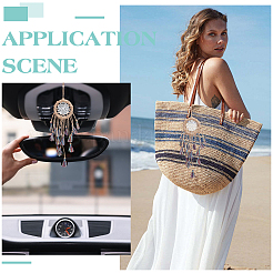 DIY Woven Net Pendants Decoration Making Kits&nbsp;DIY-GA0008-78