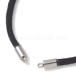 Nylon Round Cord Slider Bracelet Makings&nbsp;AJEW-JB01516-02