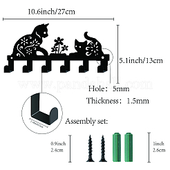 Iron Wall Mounted Hook Hangers&nbsp;AJEW-WH0156-050