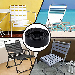 PVC Replacement Straps with Rivets for Outdoor Lawn Furniture Chaise Lounge Repair&nbsp;OCOR-WH0105-080A