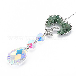 Natural Green Aventurine Big Pendants&nbsp;G-N333-008E