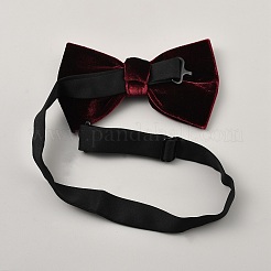 Adjustable Velvet Bow Ties&nbsp;AJEW-WH0270-173B