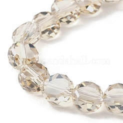 Electroplate Glass Beads Strands&nbsp;EGLA-L045-G-PL02