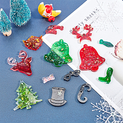 Christmas's Day Pendant Silicone Molds&nbsp;DIY-OC0001-80