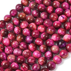 Grade B Natural Tiger Eye Beads Strands&nbsp;G-F591-18-8mm-05-01