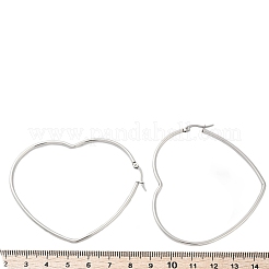 Tarnish Resistant 201 Stainless Steel Hoop Earrings&nbsp;X-EJEW-A052-11B