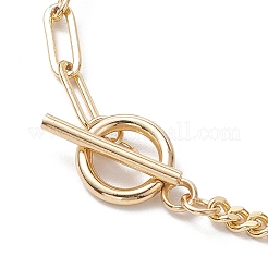 Electroplated Hexagon Prism Natural Quartz Link Bracelets&nbsp;BJEW-JB10753-02