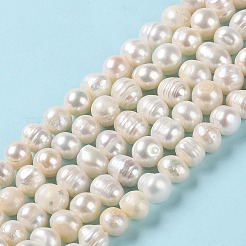 Natural Cultured Freshwater Pearl Beads Strands&nbsp;PEAR-E018-14