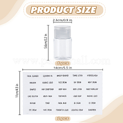6Pcs PET Plastic Empty Flip Cap Bottles&nbsp;MRMJ-LP0001-18