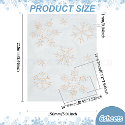 Snowflake Pattern Hotfix Rhinestones&nbsp;DIY-WH0430-205D