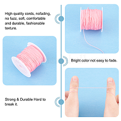 15 Rolls 15 Colors Nylon Satin Rattail Cord&nbsp;NWIR-PH0002-04