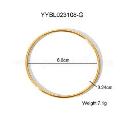 5Pcs Stylish 304 Stainless Steel Plain Bangles for Women&nbsp;CS8821-2