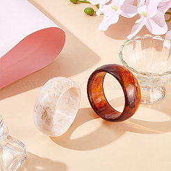 2Pcs 2 Color Acrylic Bangles for Women&nbsp;BJEW-UN0001-75
