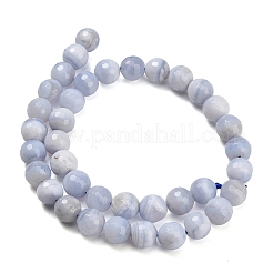 Natural Blue Lace Agate Beads Strands&nbsp;G-C280-B07-10mm