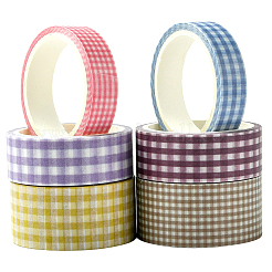 1 Bag 6 Rolls DIY Scrapbook Decorative Paper Tapes&nbsp;DIY-SP0005-15C