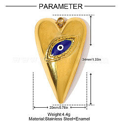304 Stainless Steel Enamel Pendants&nbsp;STAS-OY002-88G