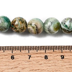 Natural Green Line Jasper  Beads Strands&nbsp;G-L639-A01-8mm