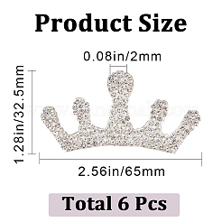 Crown Self Adhesive Rhinestone Appliques&nbsp;DIY-WH0349-70