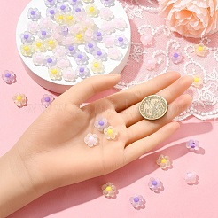 90Pcs 3 Colors Transparent Acrylic Beads&nbsp;TACR-YW0002-24