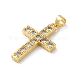 Brass Micro Pave Cubic Zirconia Pendants&nbsp;KK-A212-10C-G