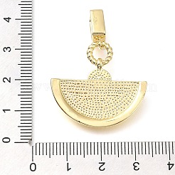 Brass Micro Pave Cubic Zirconia Pendants&nbsp;KK-S049-03G