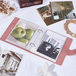 5 Inch PU Leather Cover Garden Seed Storage Organizer 2-Ring Binder Album&nbsp;AJEW-SP0004-72A