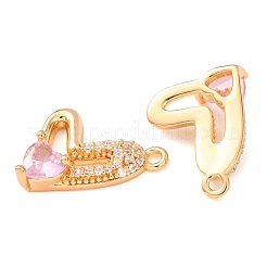 Brass Micro Pave Cubic Zirconia Pendants&nbsp;KK-A284-12G-02