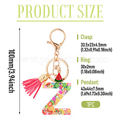 Fruit Series Letter Resin Keychains&nbsp;KEYC-TAC0033-02Z
