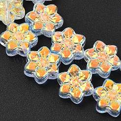 Electroplate Glass Beads Strands&nbsp;EGLA-P069-02A-AB01