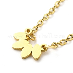 304 Stainless Steel Pendant Necklaces&nbsp;NJEW-D063-02G