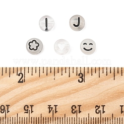 200Pcs Flat Round Acrylic Beads&nbsp;TACR-FS0001-53