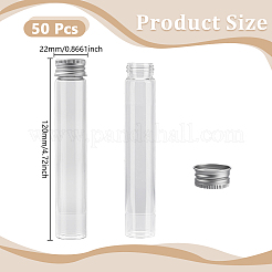 50Pcs Glass Bottles Bead Containers&nbsp;CON-DR0001-06D