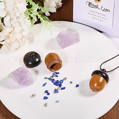 Wooden Acorn Box Jewelry Pendants&nbsp;WOOD-WH0029-87B