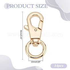 14Pcs Alloy Swivel Lobster Claw Clasps&nbsp;FIND-ME0002-61