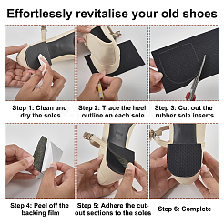 8Pcs 2 Styles Self-adhesive Synthetic Rubber Non-slip Shoe Sole Pad&nbsp;DIY-NB0015-90