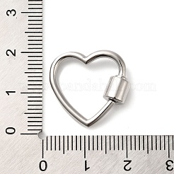 Rack Plating Brass Screw Carabiner Lock Charms&nbsp;KK-D047-09P