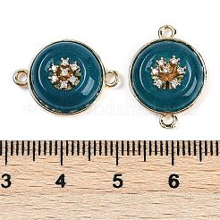 Dyed Natural White Jade Flat Round Links&nbsp;G-I375-08G-07