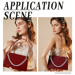 Alloy Curb Chain Bag Strap&nbsp;FIND-WH0069-85P