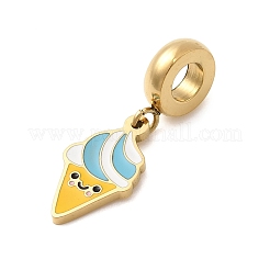 304 Stainless Steel Enamel European Dangle Charms&nbsp;STAS-D153-05C-G