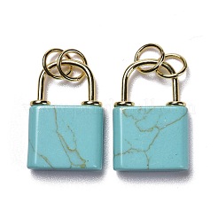 Synthetic Turquoise Pendants&nbsp;G-P453-01G-H-RS