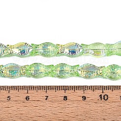 Transparency Electroplate Glass Beads Strands&nbsp;GLAA-T023-40A-11