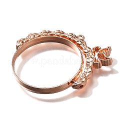 Alloy Open Back Bezel Pendants&nbsp;PALLOY-I223-03RG