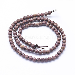 Natural Sandalwood Beads Strands&nbsp;WOOD-P011-01-8mm
