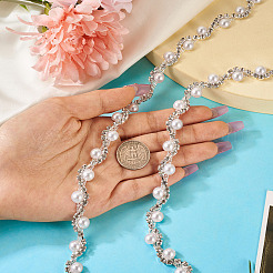 Half Round Iron Rhinestone Cup Chains&nbsp;FIND-TAC0007-17C
