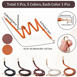 5Pcs 5 Styles PU Leather Shoulder Strap&nbsp;FIND-CL0001-67C