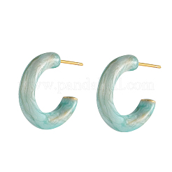 304 Stainless Steel Enamel Stud Earrings&nbsp;STAS-OY003-61G