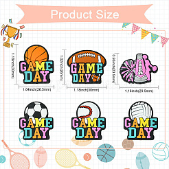 12Pcs 6 Styles Silicone Beads&nbsp;SIL-CJ0003-12