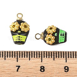 Opaque Acrylic & Alloy Pendants&nbsp;PALLOY-JF05969-02