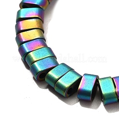 2-Hole Electroplated Synthetic Non-magnetic Hematite Beads Strands&nbsp;G-L613-A01-01E